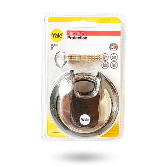 YALE PADLOCK STEEL ROUND CLOSED SHACKLE 70MM