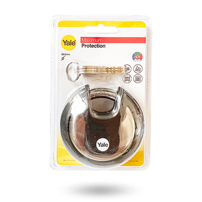 YALE PADLOCK STEEL ROUND CLOSED SHACKLE 70MM
