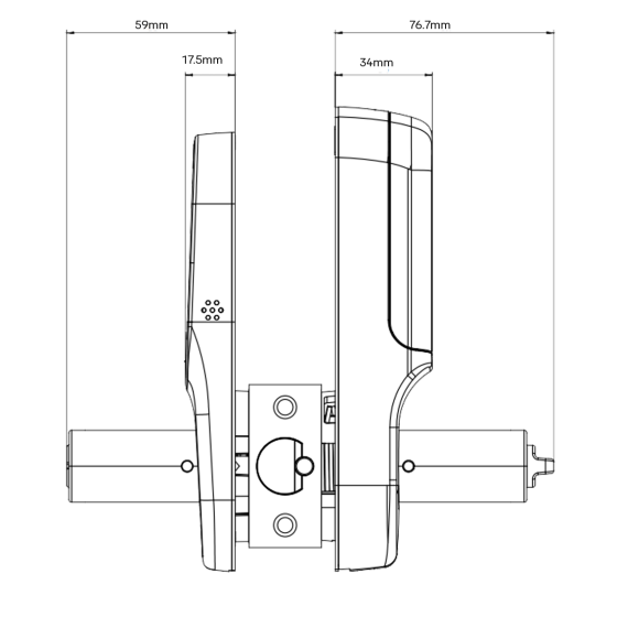 YALE ASSURE KEYED DIGITAL LEVER LOCK SMART-READY