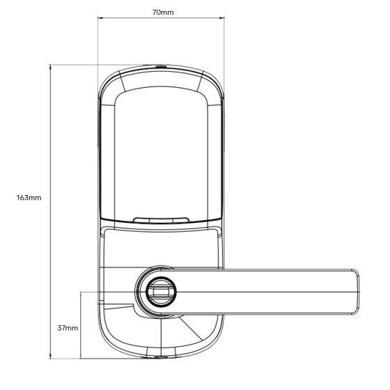 YALE ASSURE KEYED DIGITAL LEVER LOCK SMART-READY