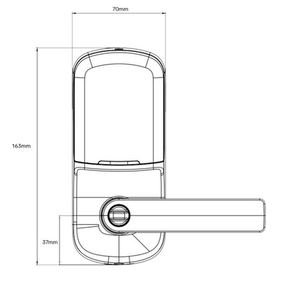YALE ASSURE KEYED DIGITAL LEVER LOCK SMART-READY