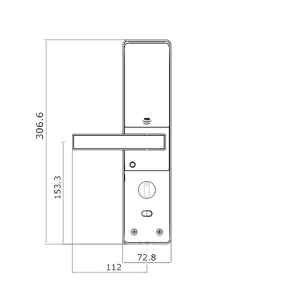 YALE YDM3109A DIGITAL MORTICE LOCK SMART-READY