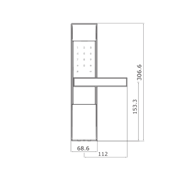 YALE YDM3109A DIGITAL MORTICE LOCK SMART-READY