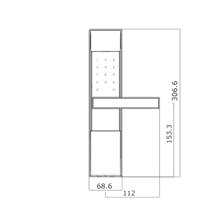 YALE YDM3109A DIGITAL MORTICE LOCK SMART-READY