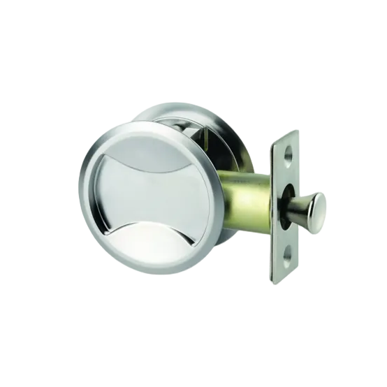 SYMMETRY CAVITY SLIDER DOOR SET - PASSAGE SATIN PEARL
