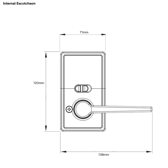 YALE LIBI KEYED DIGITAL LEVER